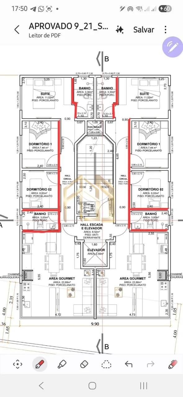 Apartamento 3q em Itajubá, Barra Velha SC