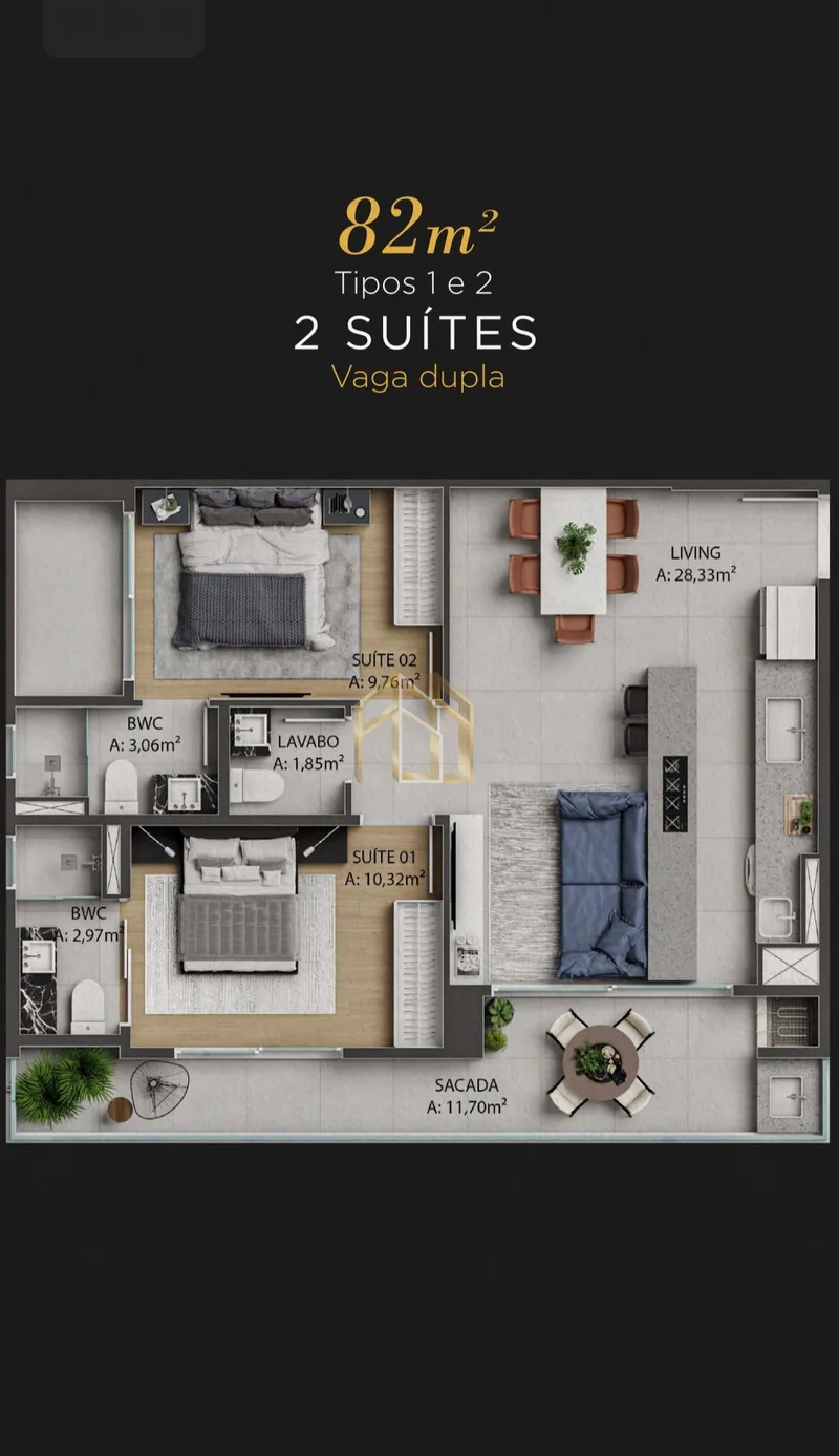 Apartamento 2q em praia brava de itajaí, Itajaí SC
