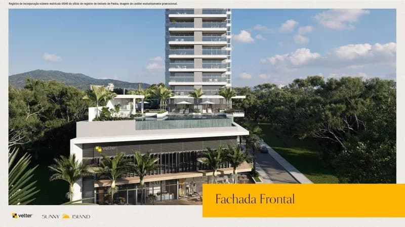 Apartamento 2 suítes Vista Mar lateral em Armação, Penha/SC