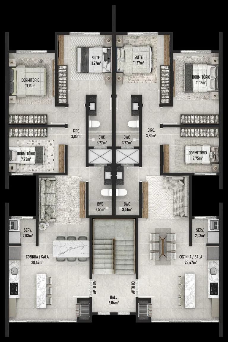 Casa 3 dorm. em Bairro Itacolomi, Balneário Piçarras/SC · foto 4 | Família Broker