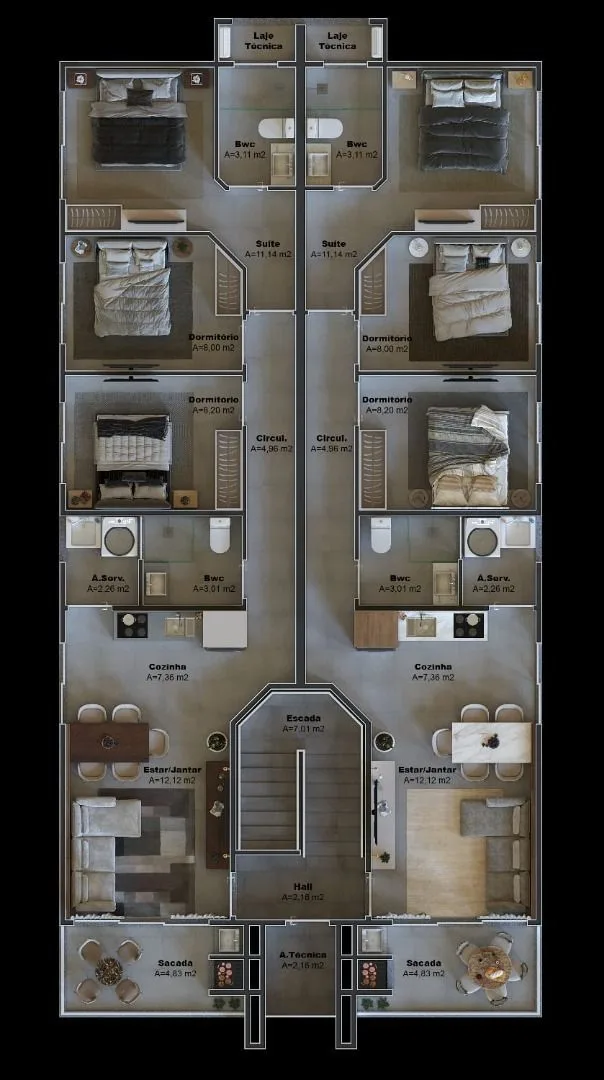 Apartamento 3 dorm. em Centro, Balneário Piçarras/SC · foto 4 | Família Broker