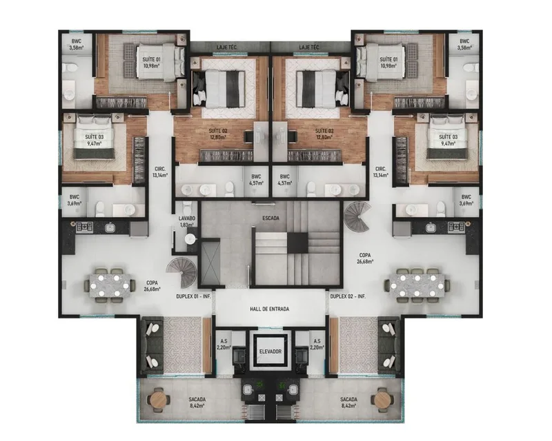 Apartamento 3 dorm. em Itacolomi, Balneário Piçarras/SC · foto 5 | Família Broker