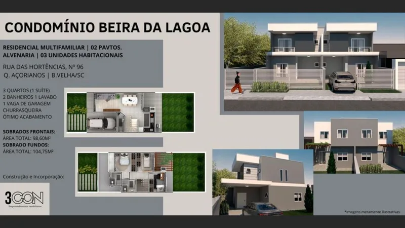 Casa 3 dorm. em Quinta dos Acorianos, Barra Velha/SC · foto 2 | Família Broker